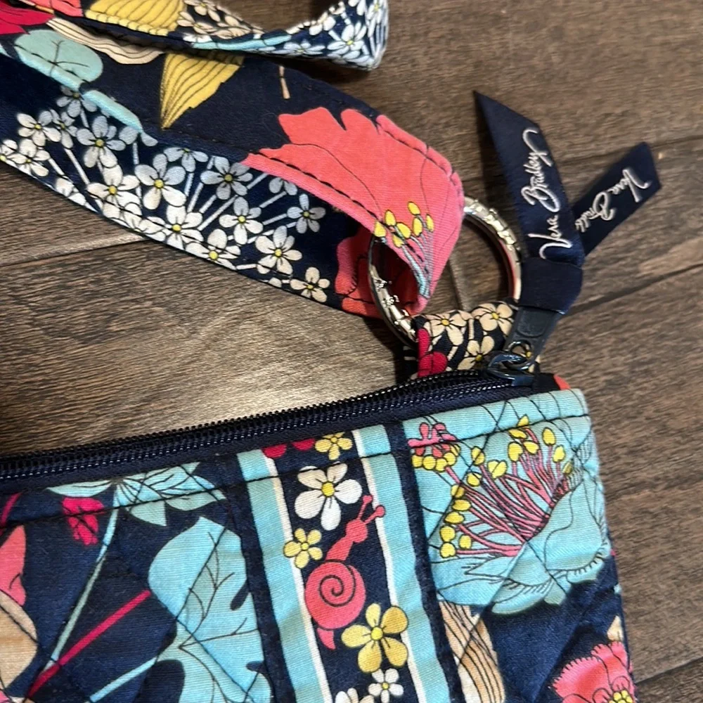 Vera Bradley pink blue floral hipster bag